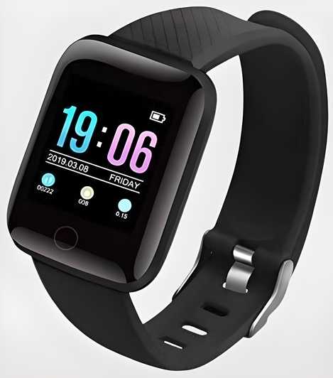 ID116 Plus Smart Fitness Tracker - Color Screen Smartwatch with Health Monitoring